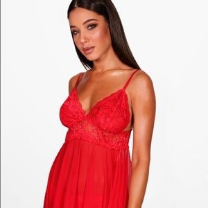 Baby Doll Mesh Gown